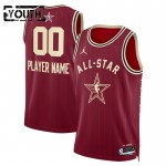 Maillot All-Star 2024 Personnalisable Western Conference Rouge Swingman - Enfant